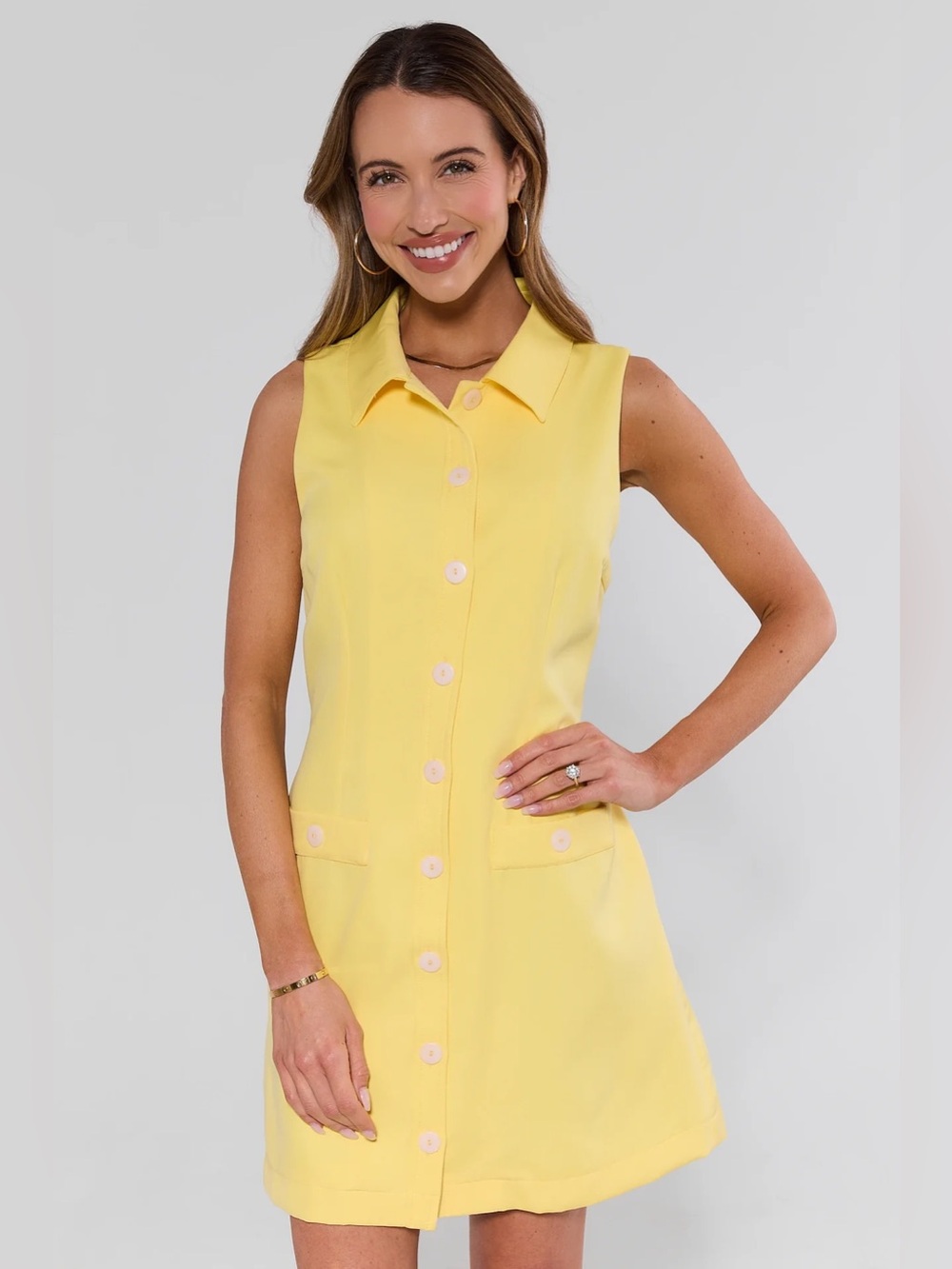 NWT Avara Holland Yellow Short Dress